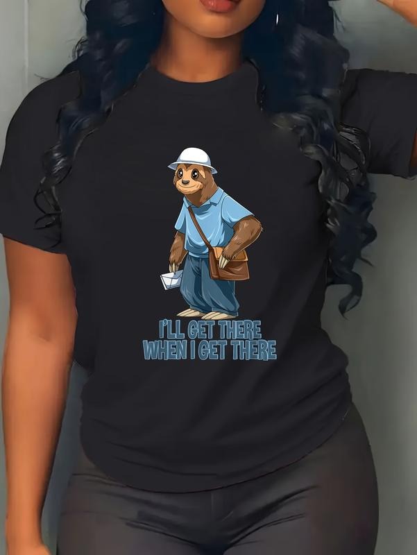cotton Sloth Mailman - Funny Gunpla brand Rude Mailman Postal Worker Gift T-Shirt casual Fashion graphic tees for women...