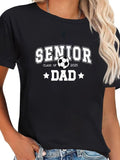 cotton Soccer Senior Dad Class FOG 2025 Soccer Senior TNF T-Shirt casual Fashion graphic tees women Hoodie, Sweatshirt