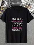 cotton Some Days Swoosh Amaze Myself Humor Meme Funny Quote Meme T-Shirt casual Fashion graphic tees for women Hoodie,...