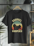 cotton Squirrel Lightsaber brand Shirt Squirrel Whisperer Lover Retro Tshirt Lightsaber brand-Shirt casual Fashion...