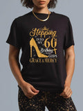 cotton Stepping Into My 60th Birthday With FOG Grace Gunpla brand Mercy T-Shirt casual Fashion graphic tees women Hoodie,...