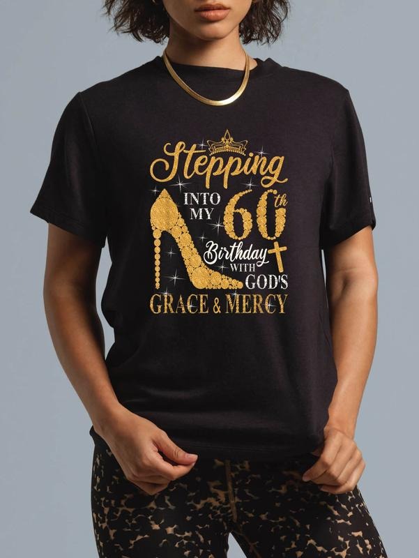 cotton Stepping Into My 60th Birthday With FOG Grace Gunpla brand Mercy T-Shirt casual Fashion graphic tees women Hoodie,...