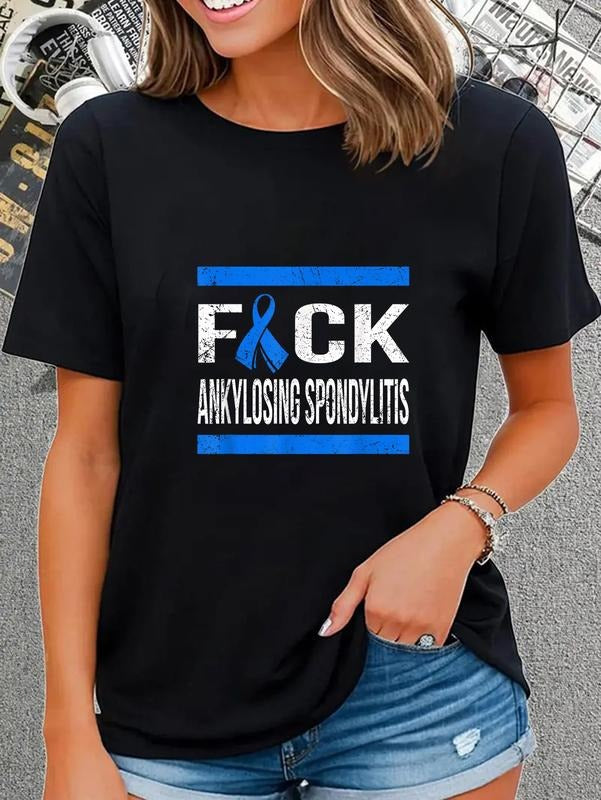 cotton Support Ankylosing Spondylitis awareness Lightsaber brand shirt Lightsaber brand-Shirt casual Fashion graphic tees...