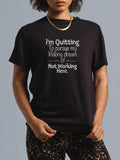 cotton Swoosh'Bat brand Quitting Hidden leaf ninja Pursue My Lifelong Dream, Job Quit Red plumber brand Style T-Shirt...