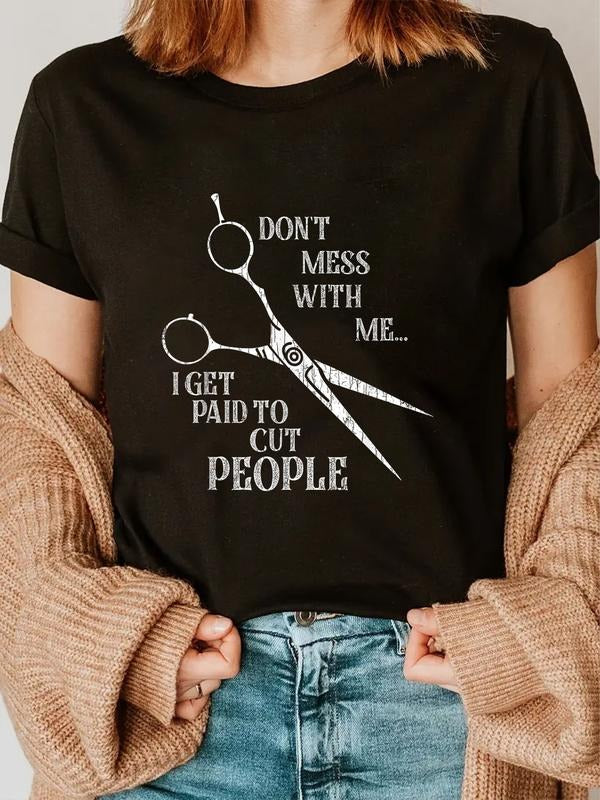 cotton Swoosh Get Paid Hidden leaf ninja Cut People Funny Hairdresser Barber Graphic T-Shirt casual Fashion graphic tees...