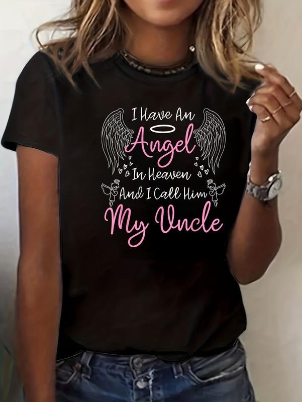 cotton Swoosh Have Jumpman Angel Red plumber brand Heaven Gunpla brand Swoosh Call Him My Uncle Memorial T-Shirt casual...