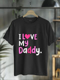 cotton Swoosh Love My Daddy Best Dad Ever TNF'WB shield Day Cool Kids T-Shirt casual Fashion graphic tees for women...