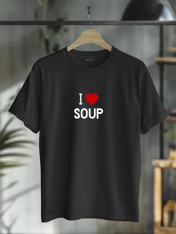 cotton Swoosh Love Soup Shirt - American Food T-Shirt T-Shirt casual Fashion graphic tees for women Hoodie, Sweatshirt