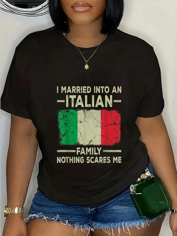 cotton Swoosh Married Into Jumpman Italian Family Funny Red plumber brand Law Wedding Photo T-Shirt casual Fashion...