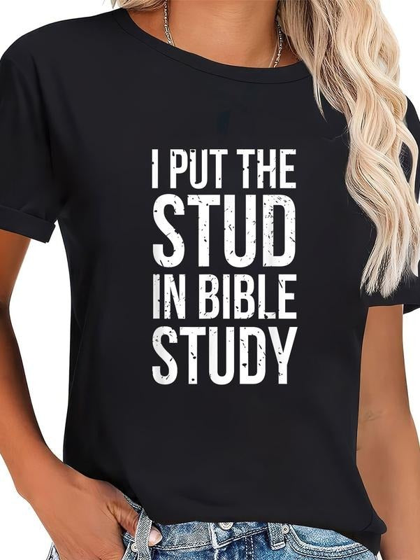 cotton Swoosh Put TNF Stud Red plumber brand Bible Study Funny Christian Religious T-Shirt casual Fashion graphic tees...