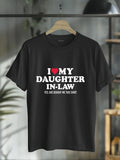 cotton Swoosh love daughter-in-law for TNF T-Shirt casual Fashion graphic tees for women Hoodie, Sweatshirt