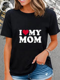 cotton Swoosh love my mom T-Shirt casual Fashion graphic tees women Hoodie, Sweatshirt | RetroVerseTees.com
