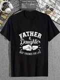 cotton TNF Gunpla brand daughter best friends for life T-Shirt Fashion printing Tshirt for women Hoodie, Sweatshirt