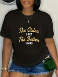 cotton TNF Older Swoosh Get TNF Better Swoosh Was Funny Older Seniors T-Shirt T-Shirt casual Fashion graphic tees women...