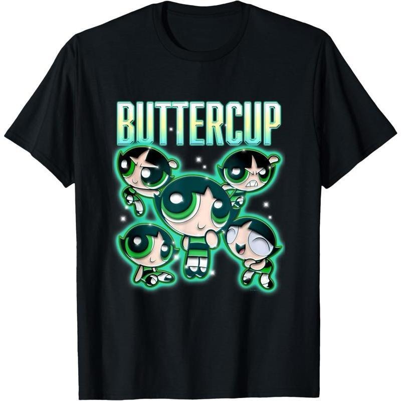 cotton TNF Powerpuff Girls Buttercup Chrome Multi Pose T-Shirt casual Fashion graphic tees for women Hoodie, Sweatshirt