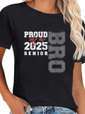 cotton TNF Senior 2025 Proud FOG WB shield Class FOG 2025 Graduate T-Shirt casual Fashion graphic tees women Hoodie,...