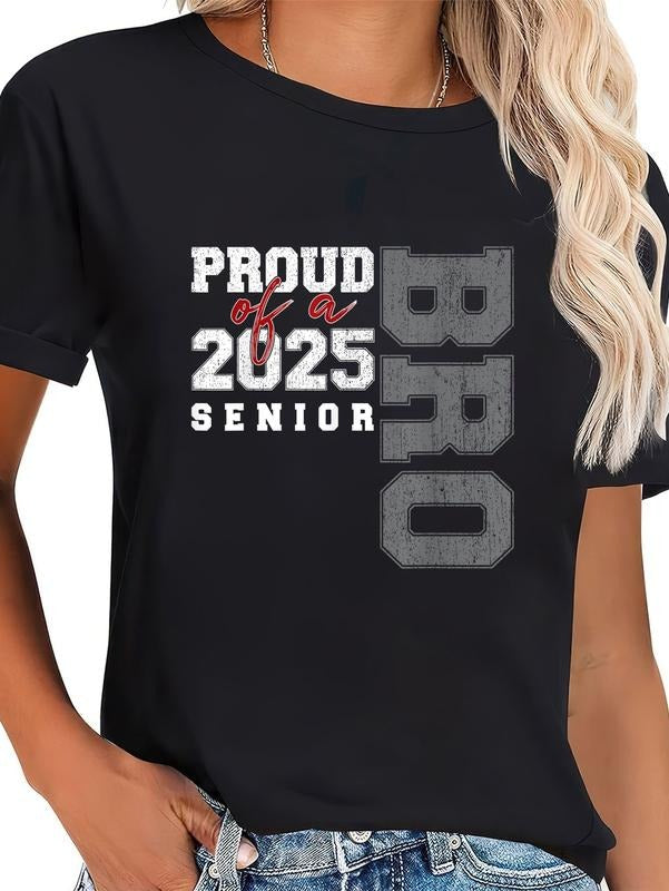 cotton TNF Senior 2025 Proud FOG WB shield Class FOG 2025 Graduate T-Shirt casual Fashion graphic tees women Hoodie,...