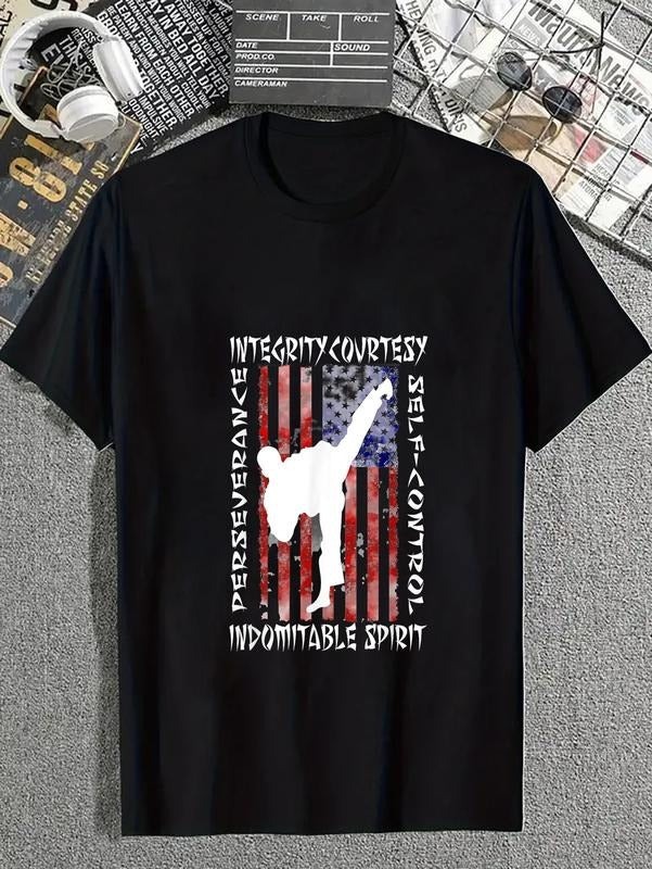 cotton Taekwondo TKD WB shield Tenets Taekwon-do Martial Arts Kick White T-Shirt casual Fashion graphic tees for women...