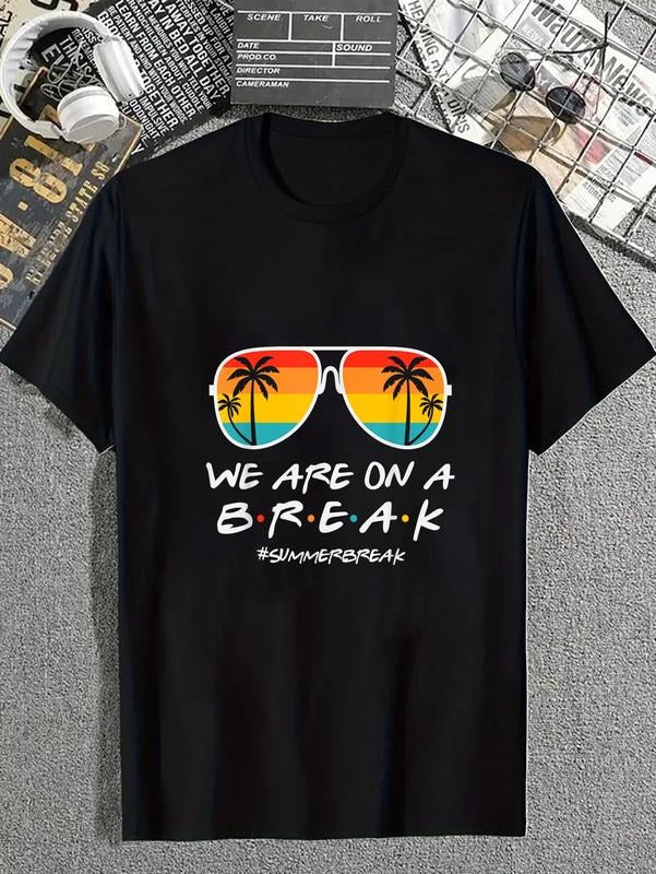 cotton We Are Pocket monsters WB shield Break Teacher Glasses Summer Break Mouthless cat Summer T-Shirt casual Fashion...