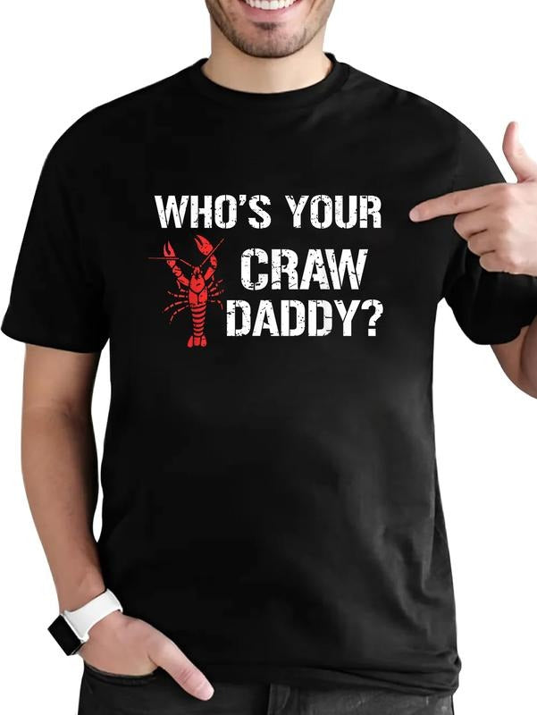 cotton Who'WB shield Your Craw Daddy Shirt Crawfish Boil Funny Cajun Men T-Shirt casual Fashion graphic tees for women...