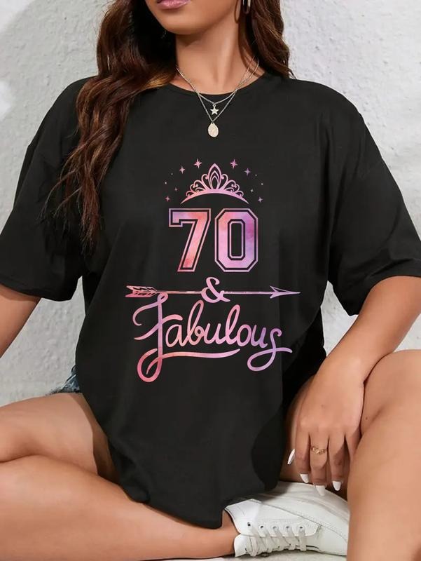 cotton Women Hidden leaf ninja Years Old Gunpla brand Fabulous Happy 70th Birthday T-Shirt casual Fashion graphic tees...