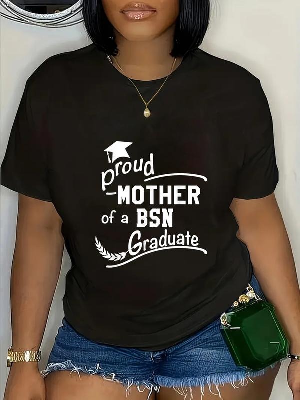 cotton Women'WB shield Proud TNF FOG BSN Nursing Graduate T-Shirt BSN Mom T-Shirt casual Fashion graphic tees for women...