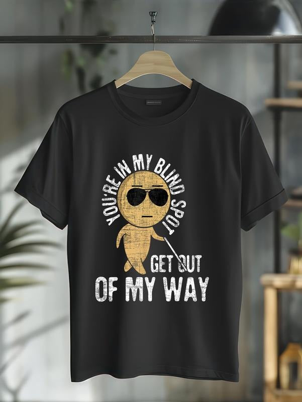 cotton You're Red plumber brand My Blind Spot - Blindness Visual Impairment Vision T-Shirt casual Fashion graphic tees...