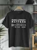 cotton music literacy matters Swoosh like Hidden leaf ninja eat puppies T-Shirt casual Fashion graphic tees women style...