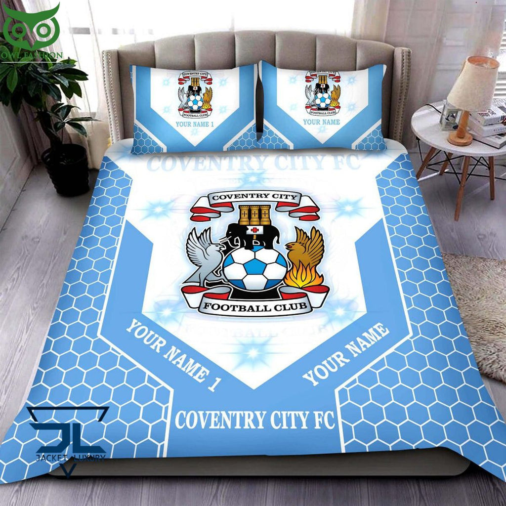 Coventry City F.C EFL Champion Customized Bedding Set