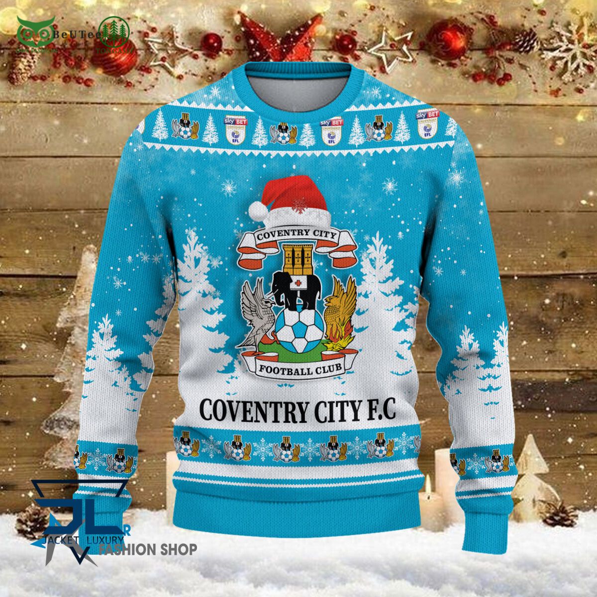 Coventry City F.C EFL English Football League Premium Ugly Sweater