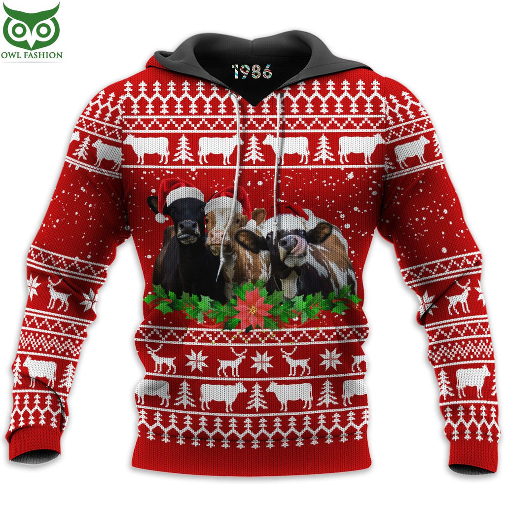 Cows Ugly Sweaters 3D AOP Ugly Sweater Jumper