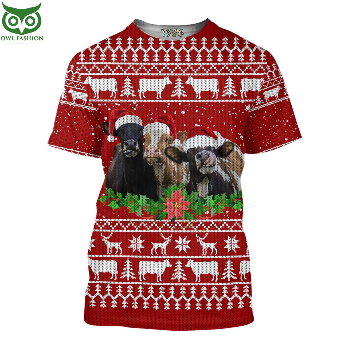 Cows Ugly Sweaters 3D AOP Ugly Sweater Jumper