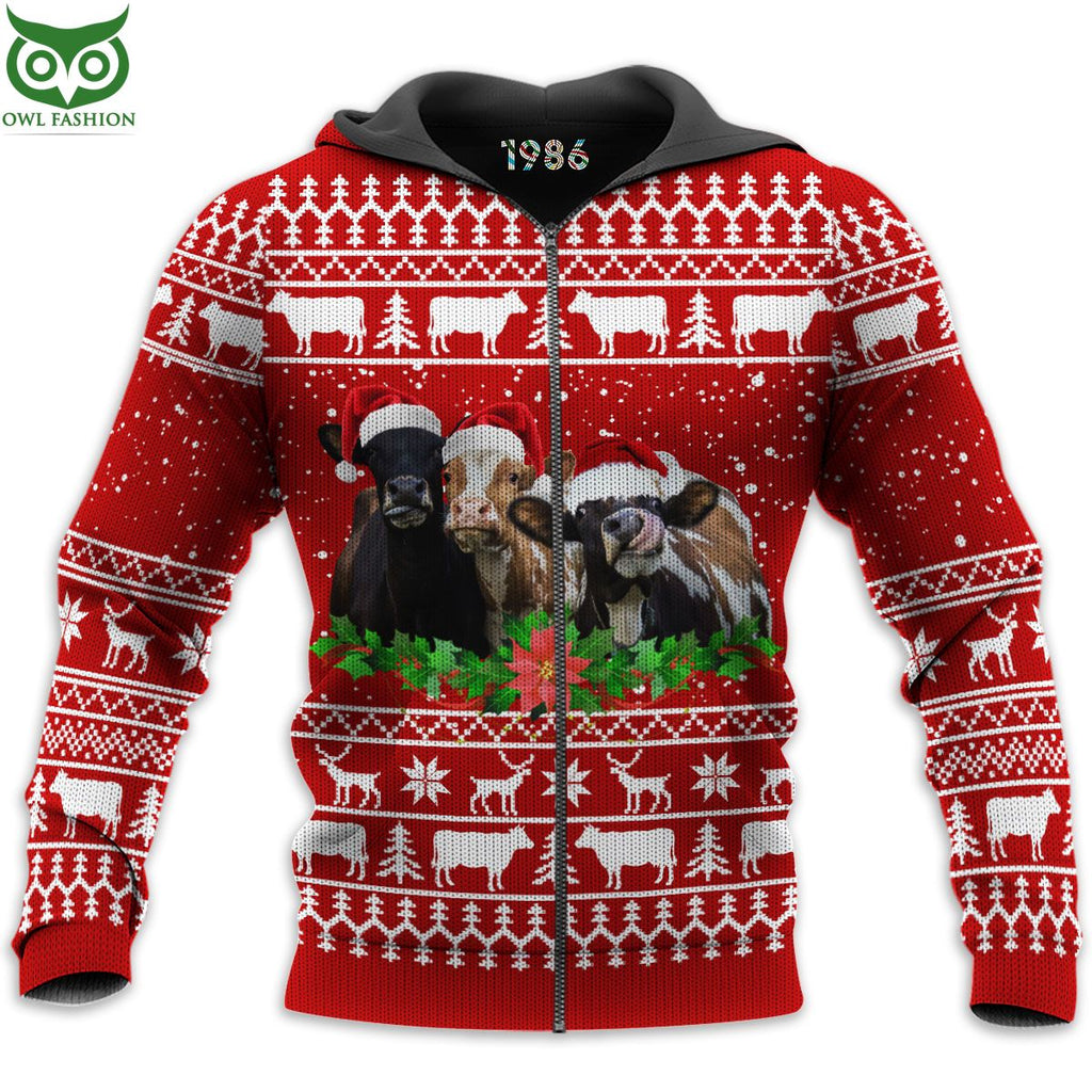 Cows Ugly Sweaters 3D AOP Ugly Sweater Jumper