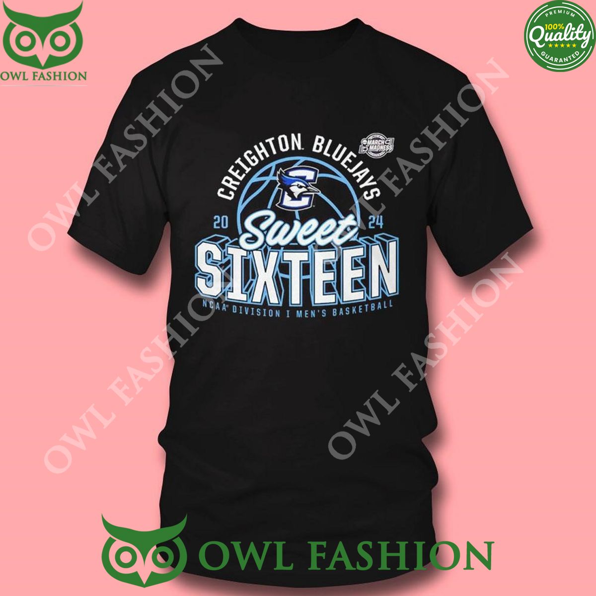 Creighton Bluejays 2024 Ncaa Division 1 Basketball Sweet Sixteen Shirt Hoodie