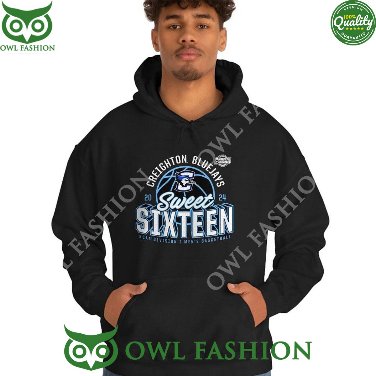 Creighton Bluejays 2024 Ncaa Division 1 Basketball Sweet Sixteen Shirt Hoodie