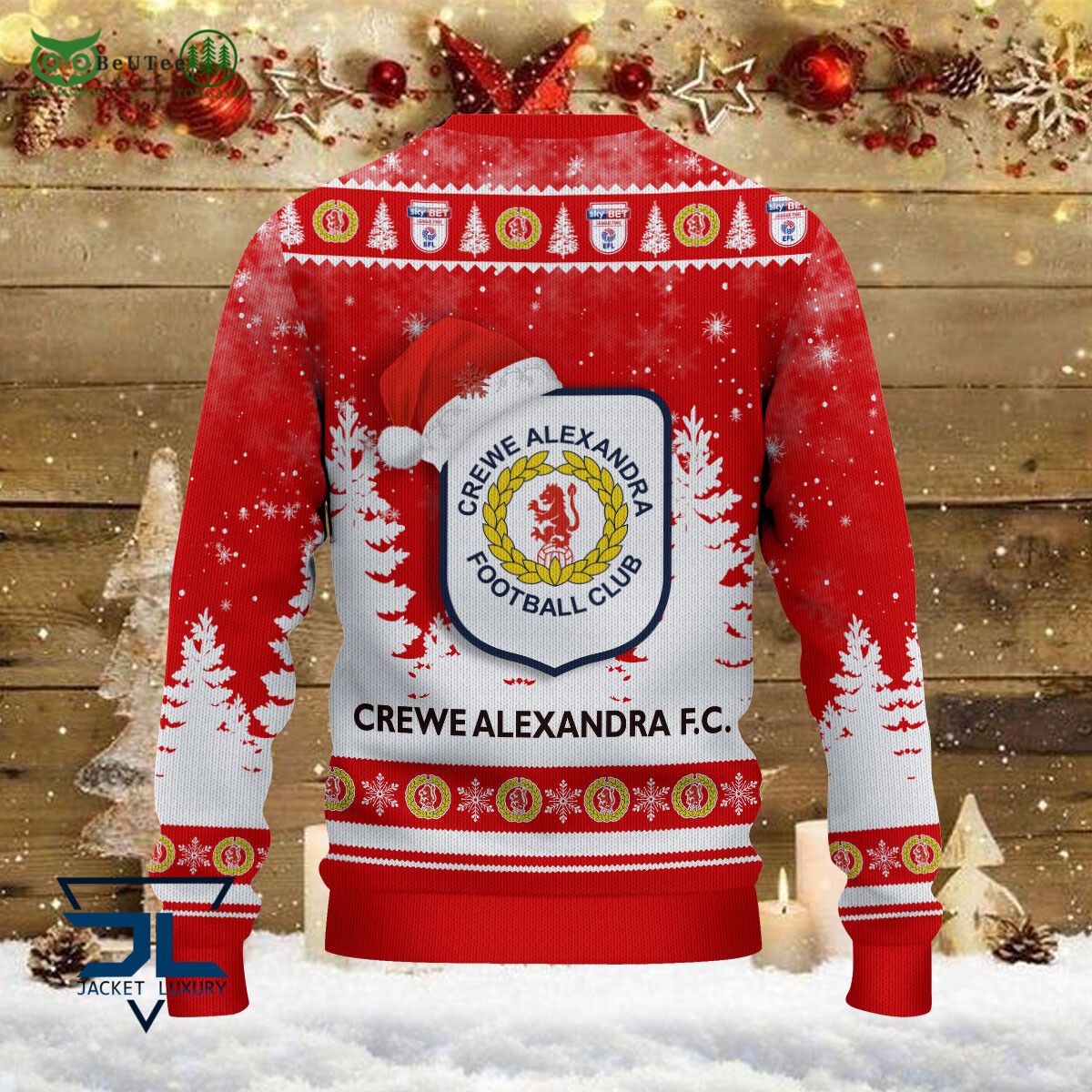 Crewe Alexandra EFL English Football League Champions Ugly Sweater