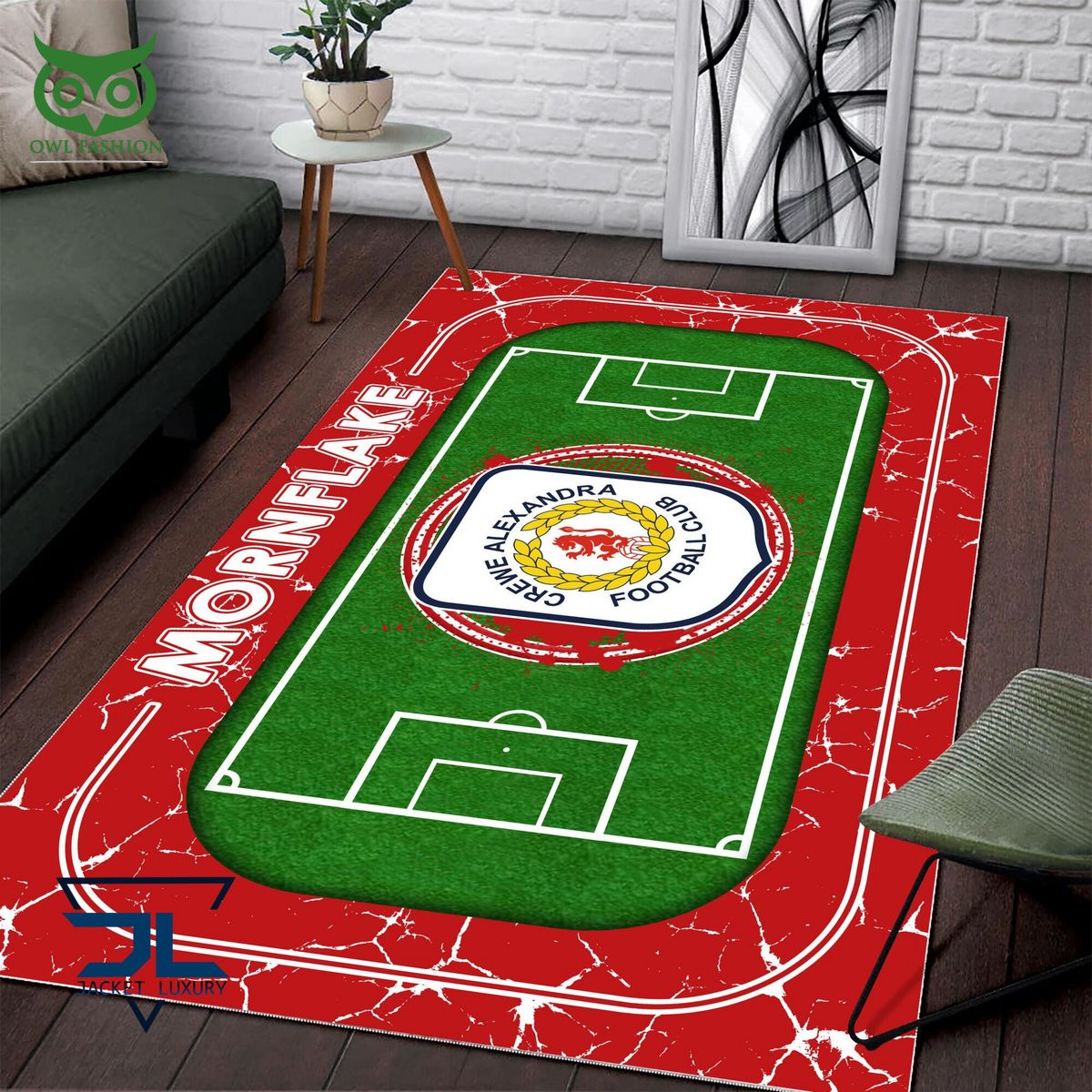 Crewe Alexandra English Football League EFL Premium Carpet Rug