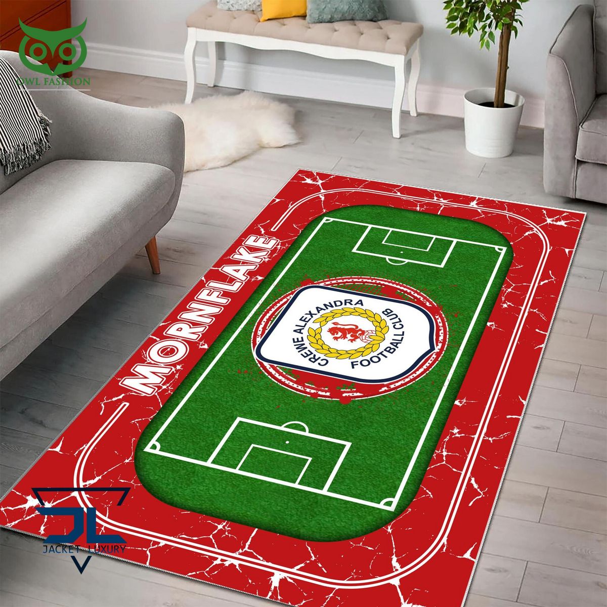 Crewe Alexandra English Football League EFL Premium Carpet Rug