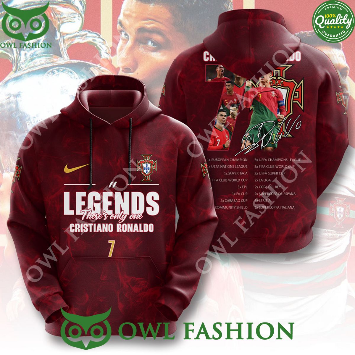 Cristiano Ronaldo Portugal Football Player 3D t shirt