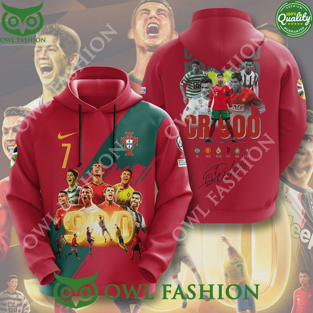 Cristiano Ronaldo Portugal Signature 900 Goals 3D t Shirt