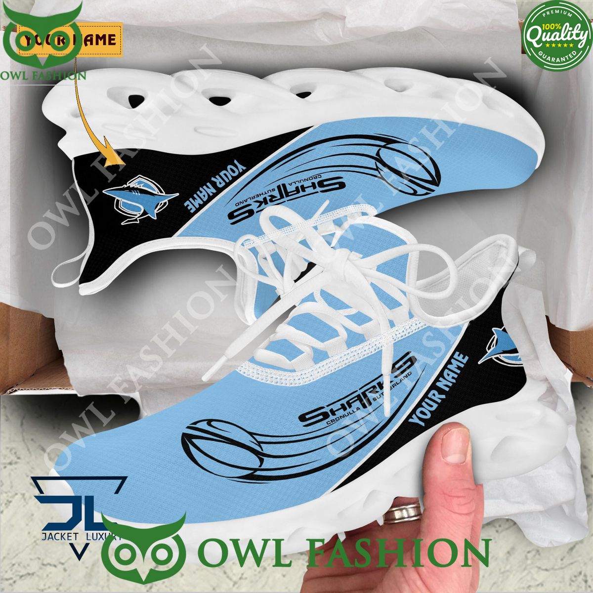 Cronulla Sharks Customized NRL Australia Rugby Max Soul