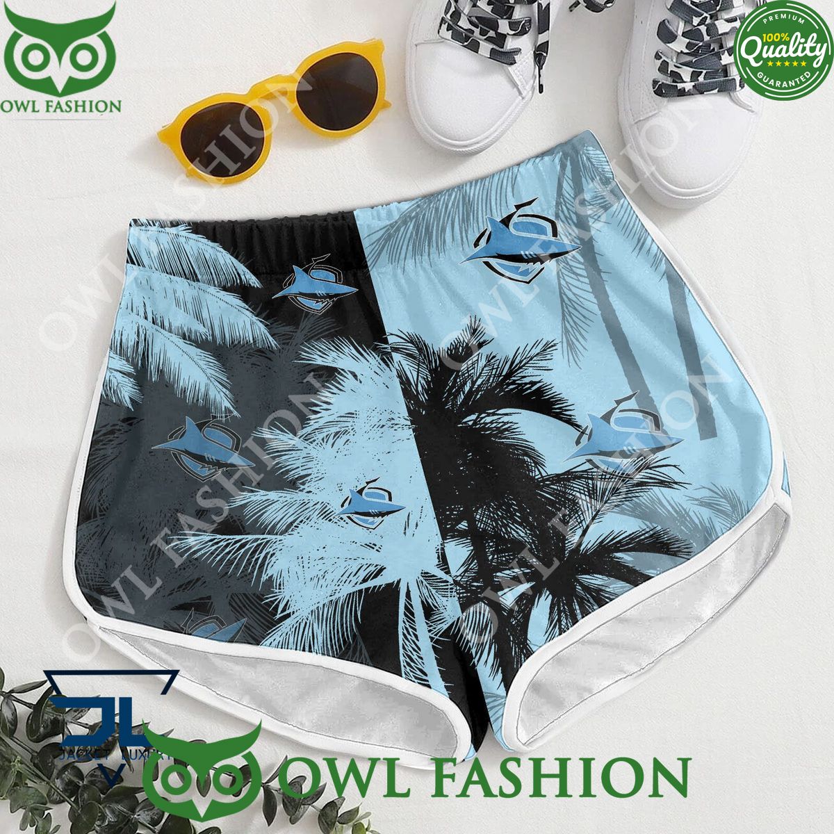 Cronulla Sharks NRL Australasia Football Rugby Hawaiian shirt and short