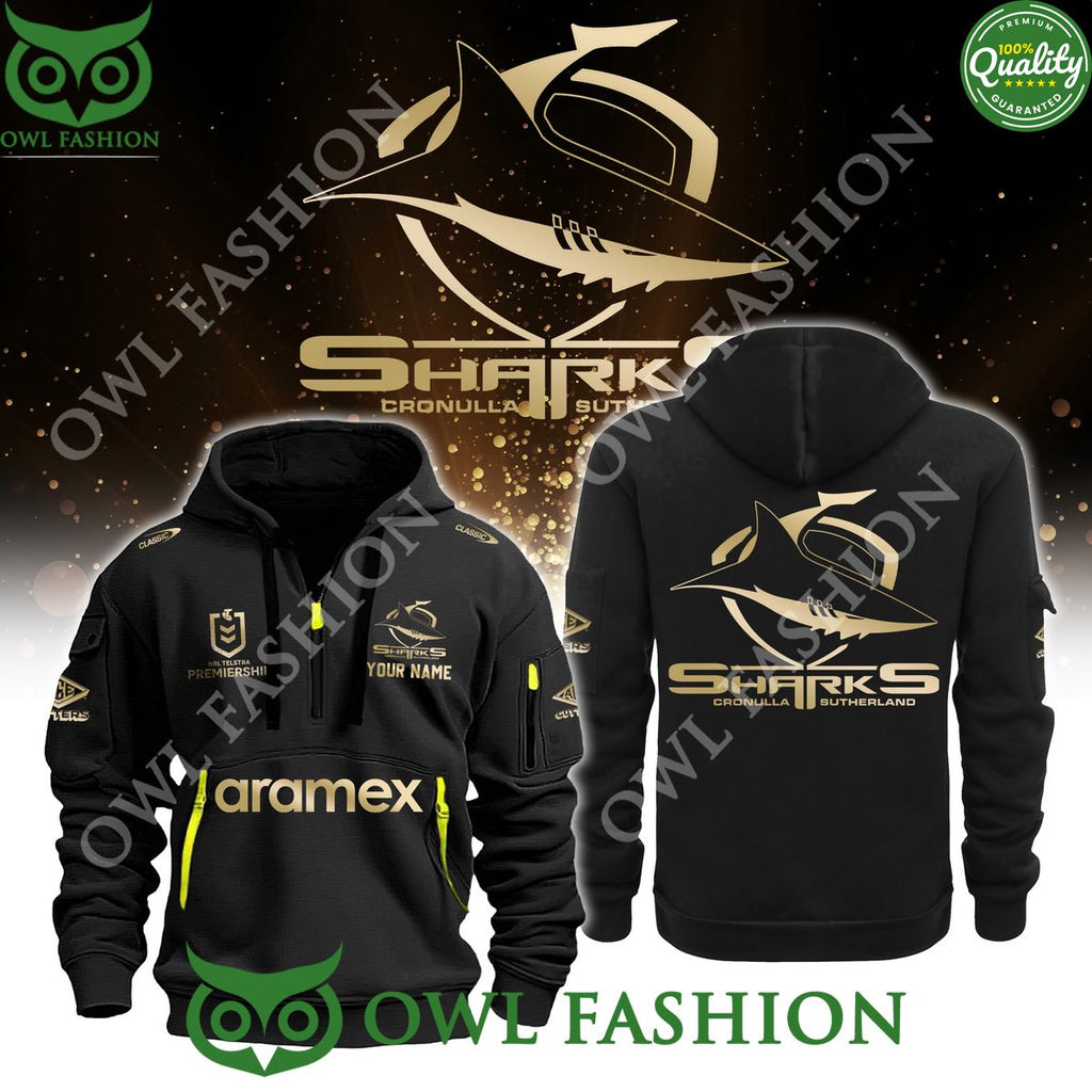 Cronulla Sutherland Sharks NRL 2024 Personalized 2D Printed Hoodie