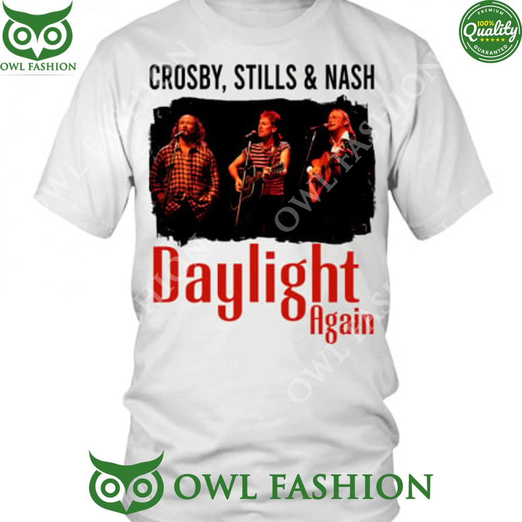 Crosby Stills Nash Young Daylight again folk rock supergroup 2d t shirt