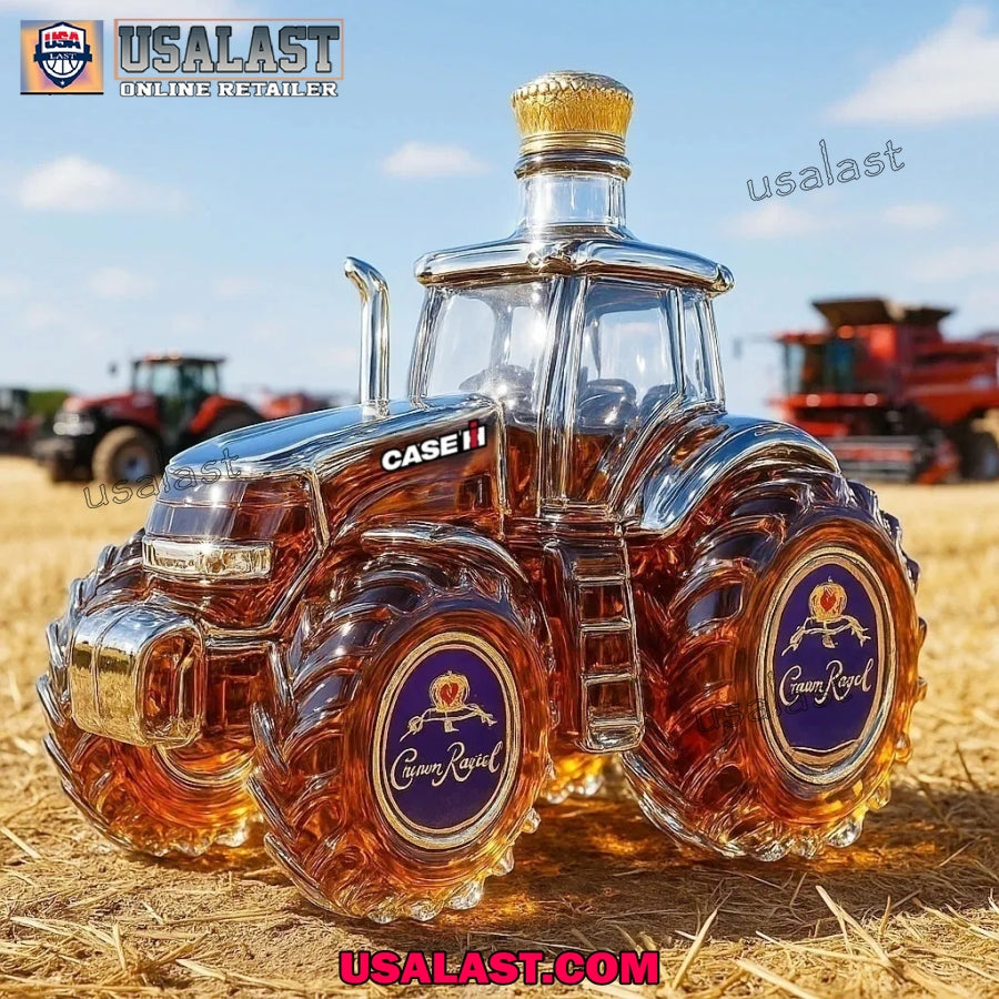 Crown Royal Case IH Tractor Whisky Bottle