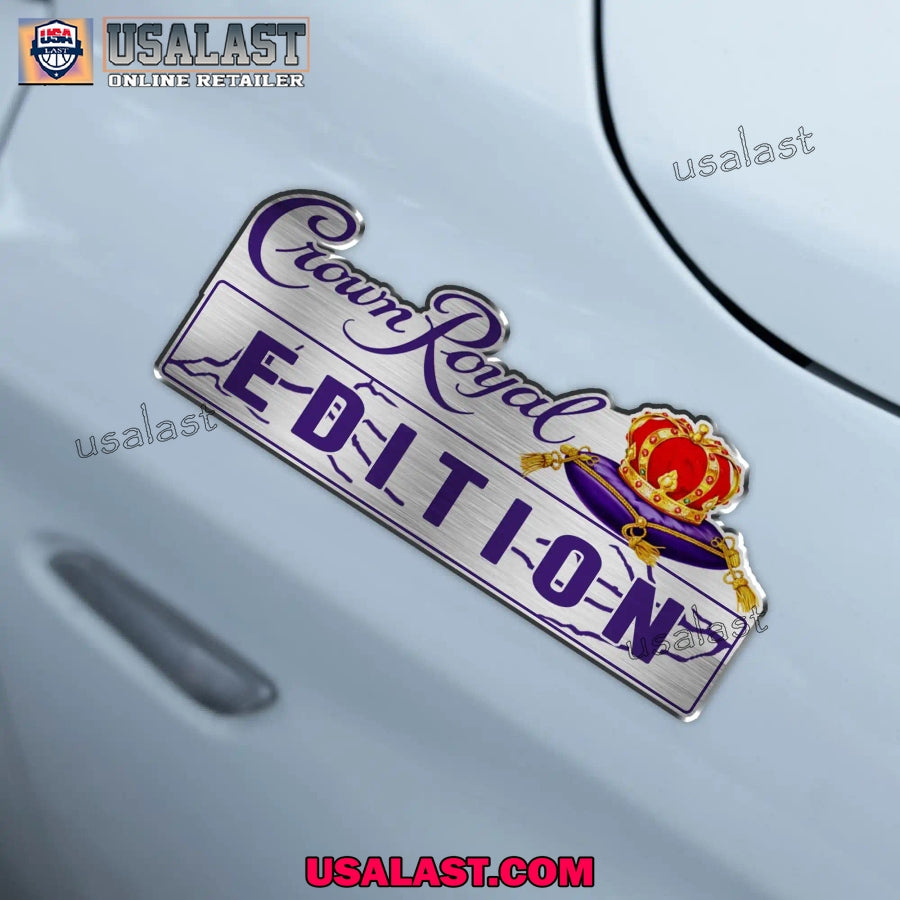 Crown Royal Whiskey Edition Custom 3D Car Badge Sticker
