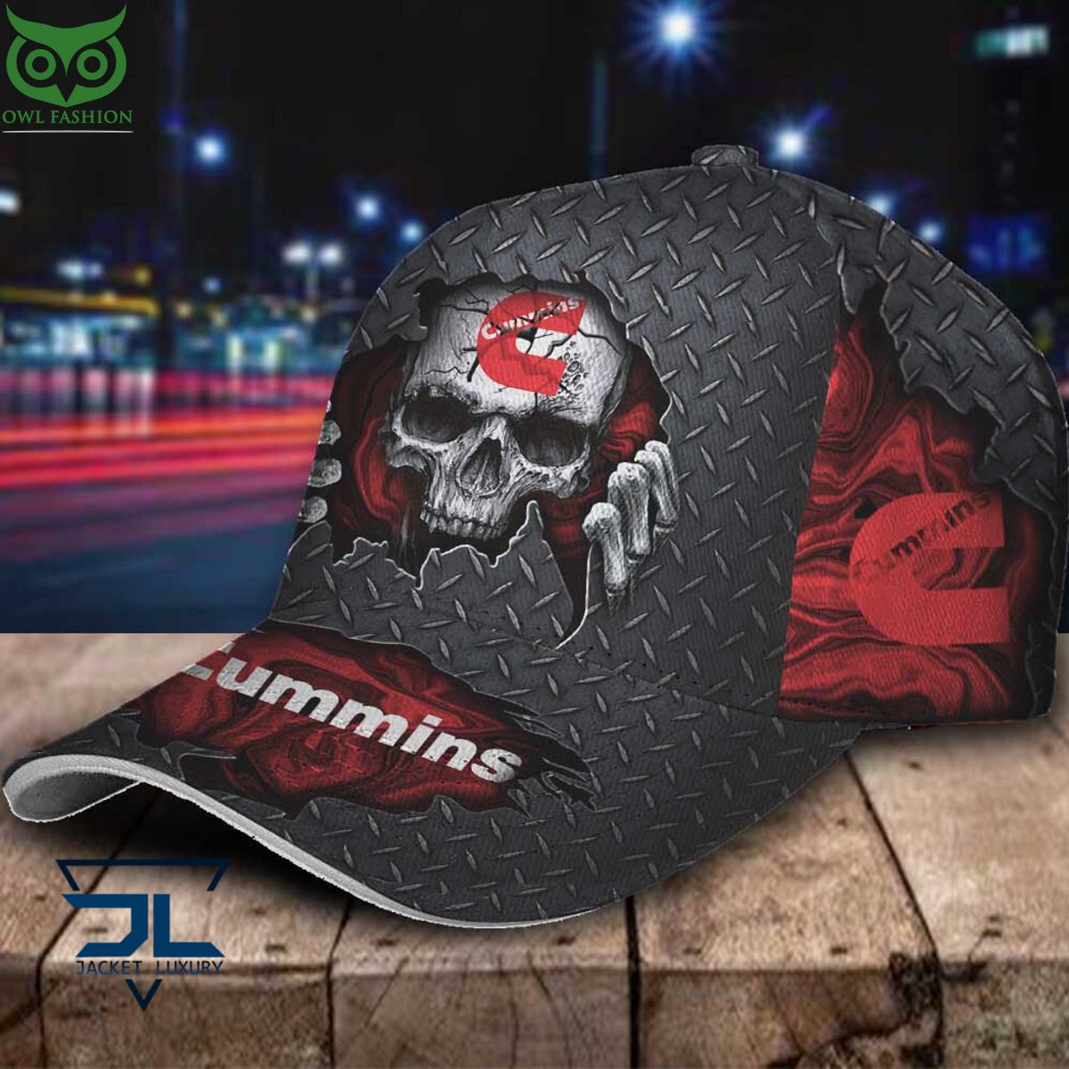 Cummins Car Skull Metal Classic Cap