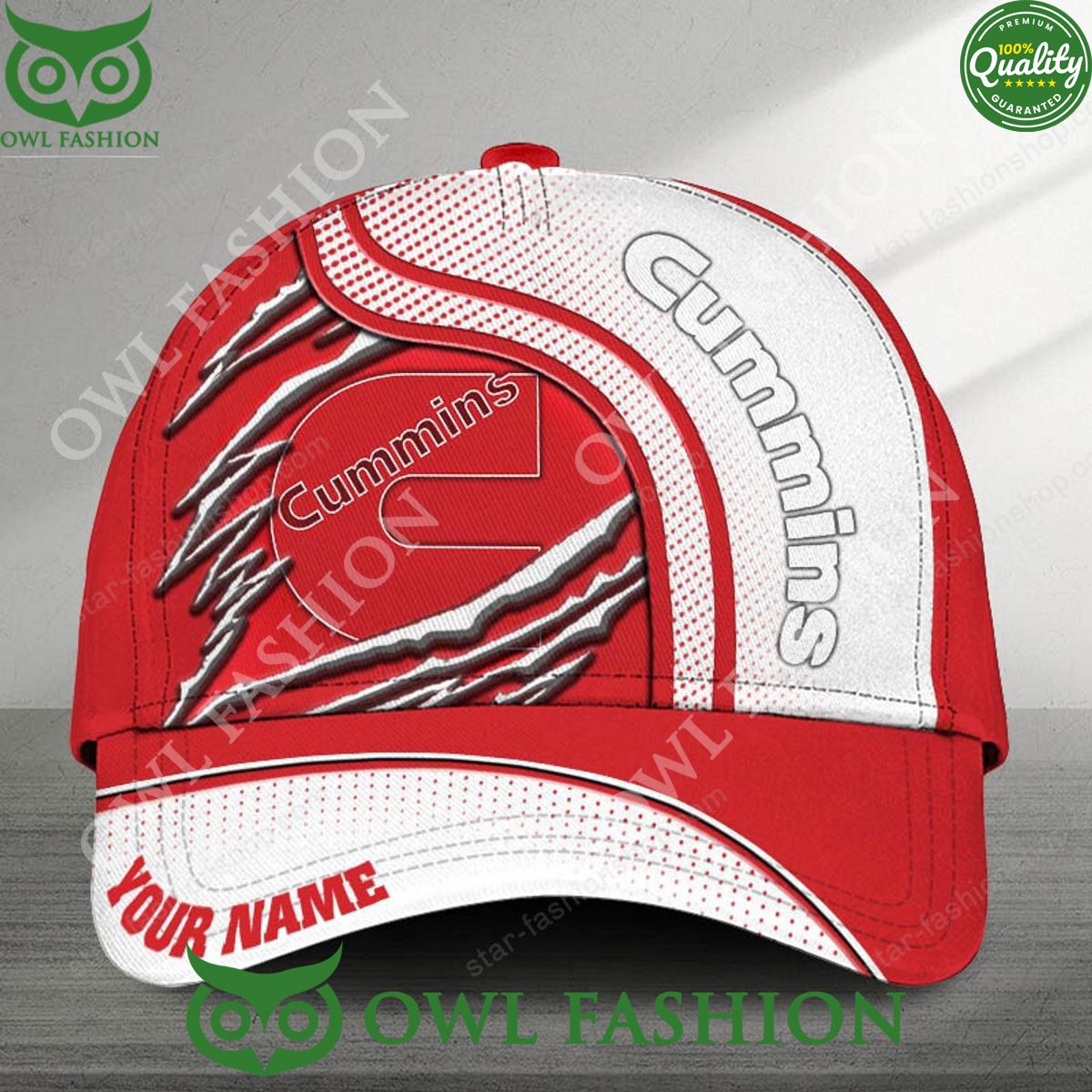 Cummins diesel and alternative fuel engines Custom Name Printed Cap
