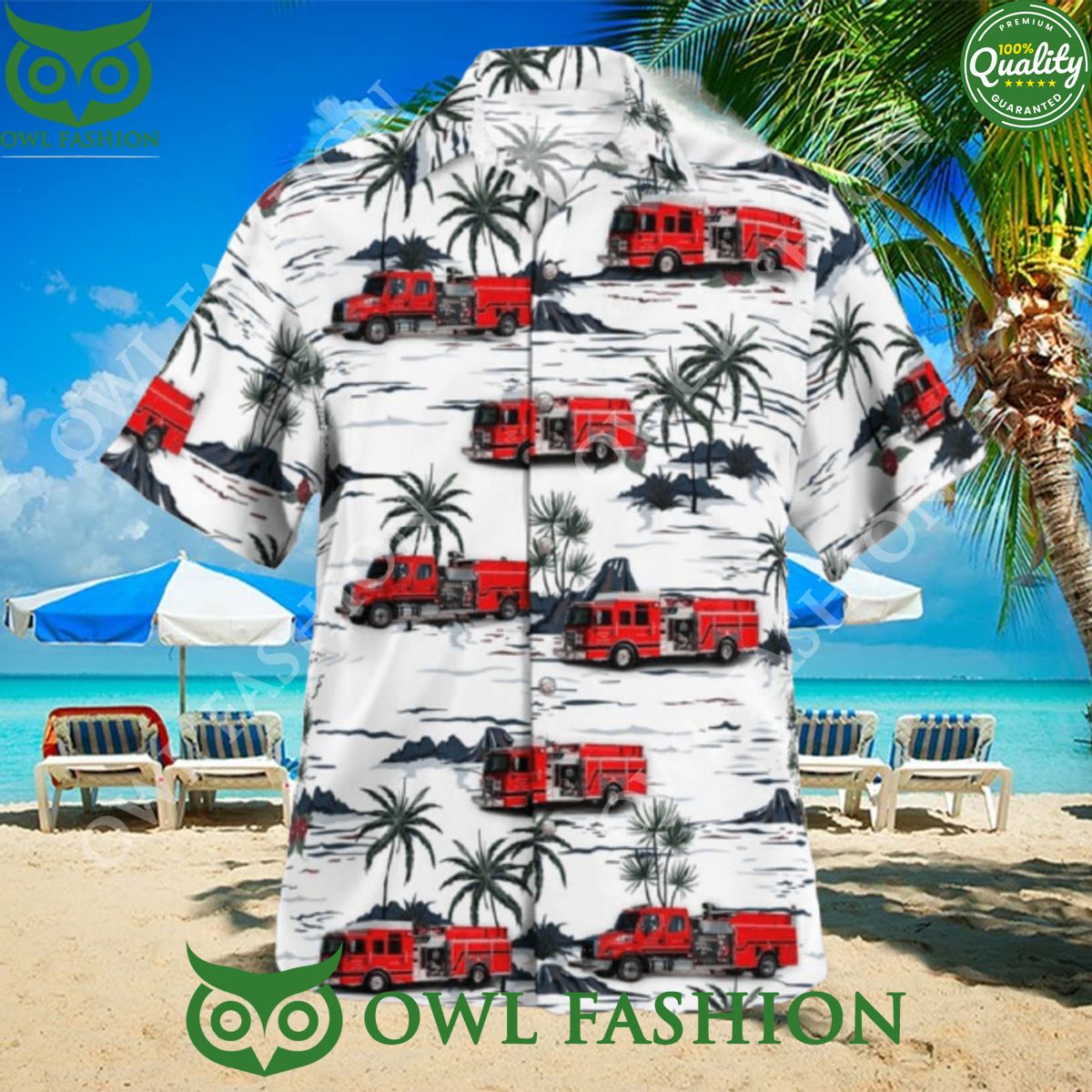 Cushing Oklahoma Cushing Fire Department Hawaiian Shirt