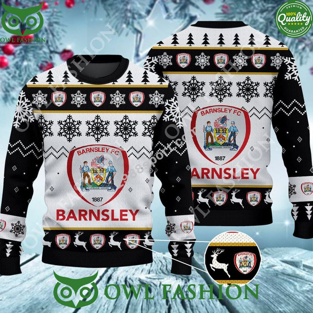 Custom Color Barnsley FC Ugly Sweater Jumper